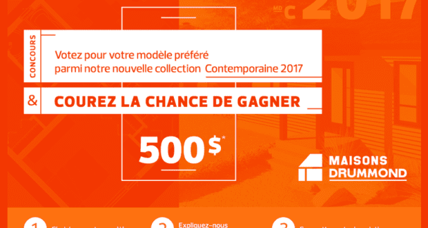 Concours gagnez 500$ en argent