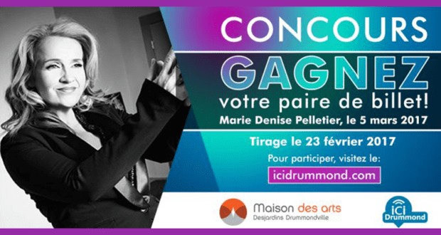 Concours gagnez des Billets pour le spectacle de Marie Denise Pelletier