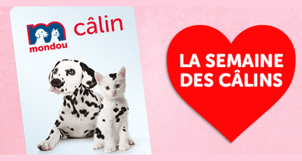 Concours gagnez des Cartes Câlins Mondou de 5000 points