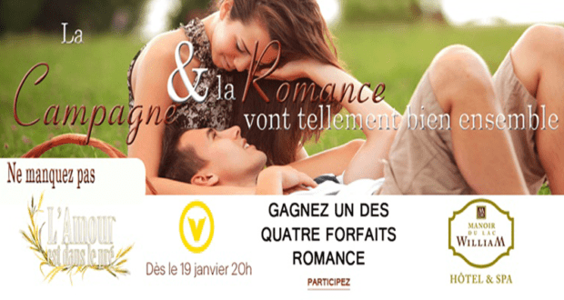 Concours gagnez des forfaits Romance au Manoir du lac William