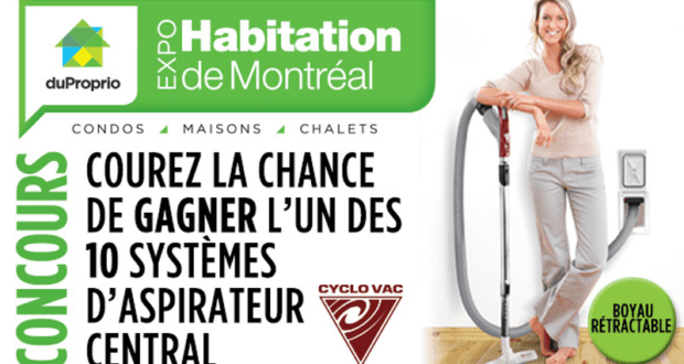 Concours gagnez l’un des 10 systèmes d’aspirateur central