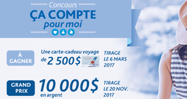 Concours gagnez un Chèque de 10000$, cartes cadeaux de 2500$...