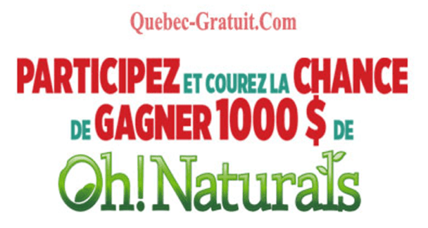 Concours gagnez un Chèque ou une carte de crédit prépayée de 1000 $