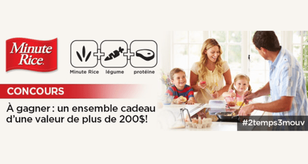 Concours gagnez un Ensemble cadeau Minute Rice