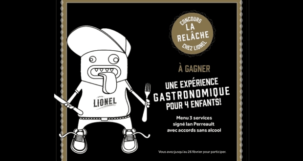 Concours gagnez un Repas pour 4 enfants au restaurant Chez Lionel