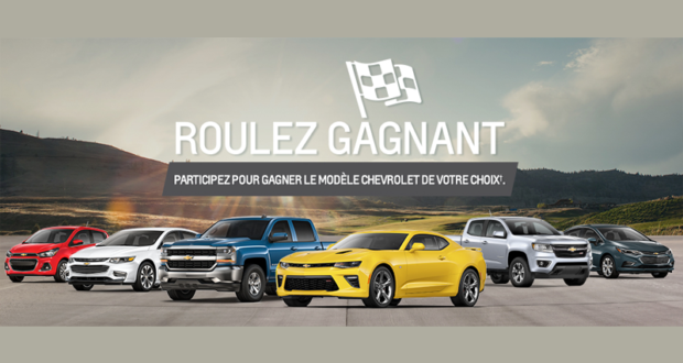 Concours gagnez un Véhicule Cadillac, GMC, Chevrolet ou Buick