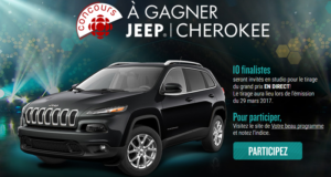 Concours gagnez un Véhicule Jeep Cherokee 2017 4X4 Edition North
