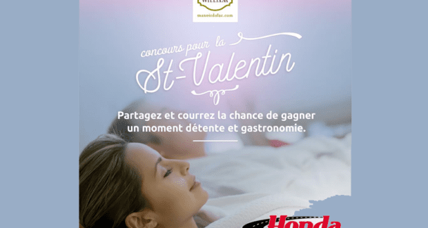 Concours gagnez un forfait Spa et Gastronomie pour 2 au Manoir du lac William