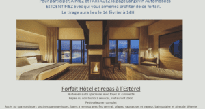 Concours gagnez un forfait hôtel et repas à l'Estérel