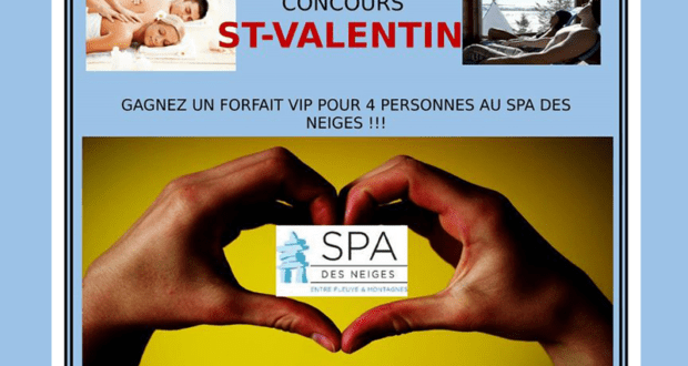 Concours gagnez un forfait pour 4 personnes au Spa des Neiges