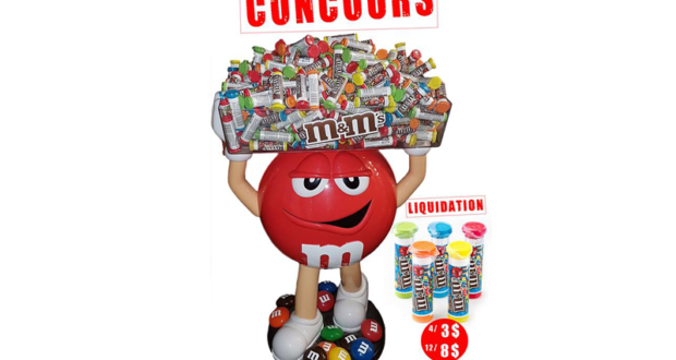 Concours gagnez un géant M&M's remplis de 96 M&m's minis to go 30g