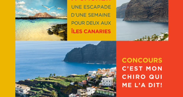 Concours gagnez un sejour de 9 jours pour 2 aux iles Canaries
