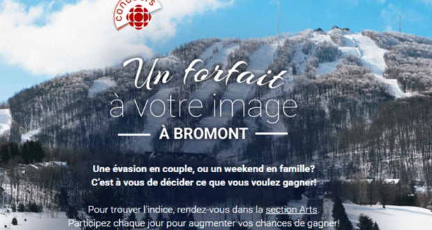 Concours gagnez un weekend en famille à Bromont