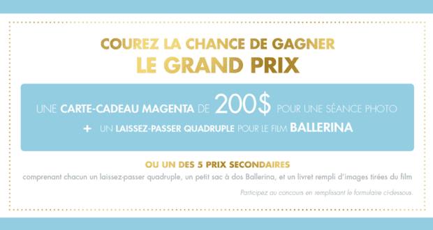 Concours gagnez une Carte-cadeau Magenta de 200 $