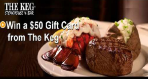 Concours gagnez une Carte cadeau The Keg Steakhouse & Bar de 50$