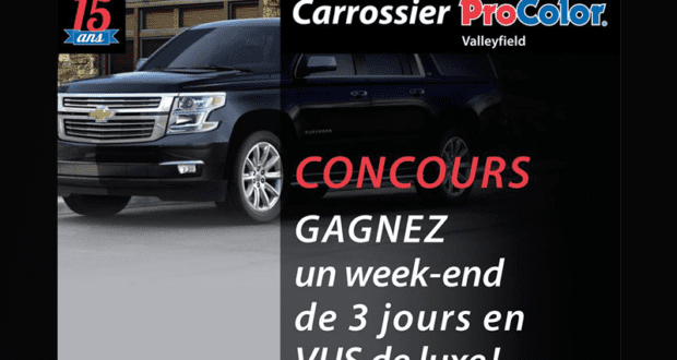 Concours gagnez une Location d'un camion VUS luxueux