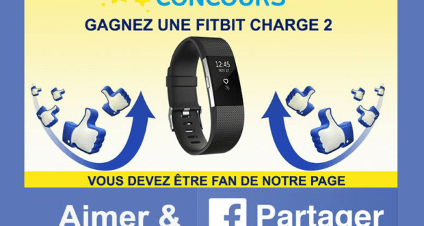 Concours gagnez une Montre FitBit Charge 2