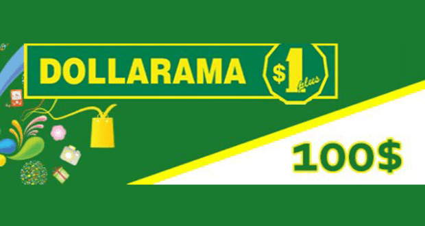 Concours gagnez une carte cadeau Dollarama de 100$