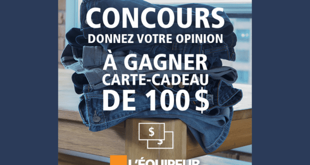 Concours gagnez une carte-cadeau L’Équipeur de 100$