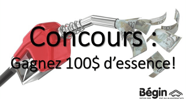 Concours gagnez une carte-cadeau de 100$ à dépenser pour de l'essence