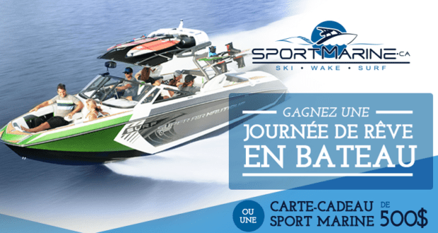 Concours gagnez une journée de rêve en bateau