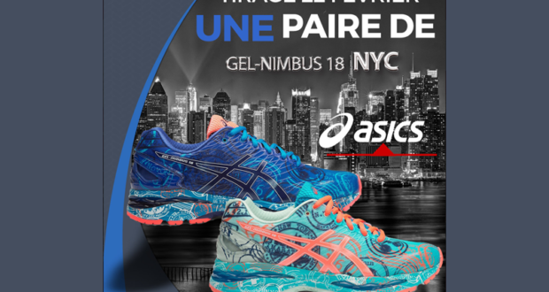Concours gagnez une paire de souliers Asics Gel-Nimbus 18 NYC