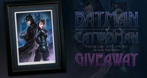 Concours gagnez une peinture de collection Batman and Catwoman #1