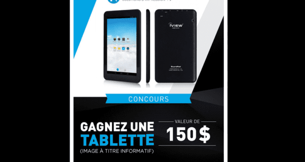 Concours gagnez une tablette électronique