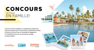 Concours gagnez vos Vacances tout-inclus à Punta Cana