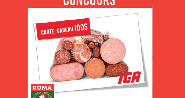 Concours gagnez votre carte-cadeau IGA de 100$