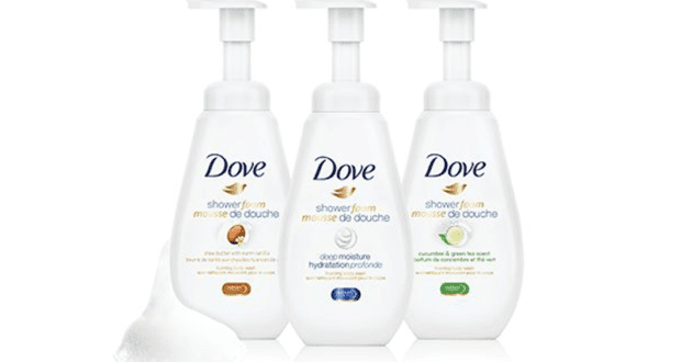 Coupon de 4$ sur tout produit Mousse de douche Dove