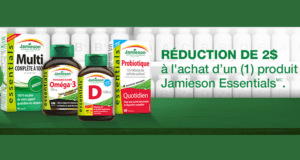 Coupon de 2$ sur un produit Jamieson Essentials