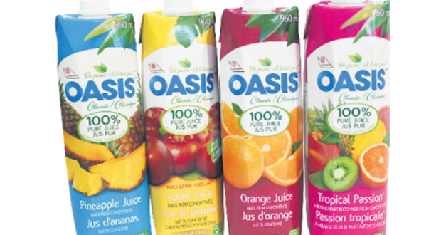 Jus Oasis à 88¢