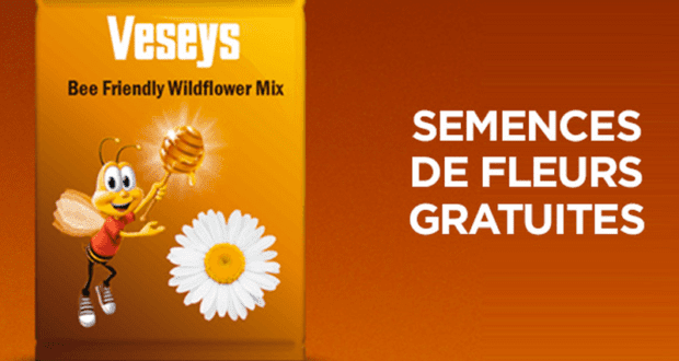 Paquet de semences pour fleurs sauvages Veseys gratuit