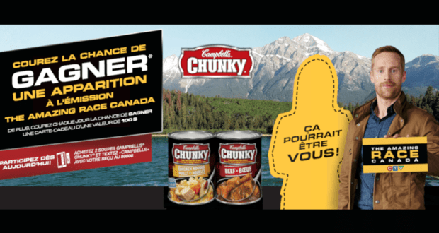 Concours gagnez une Participation spéciale à l'émission The Amazing Race Canada