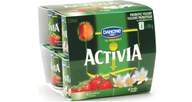 Yogourt Activia de Danone 8x100g à 1.99$