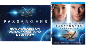 100$ en certificat cadeau et Blu-ray du film Passengers