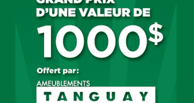 1000$ offert par Ameublements Tanguay