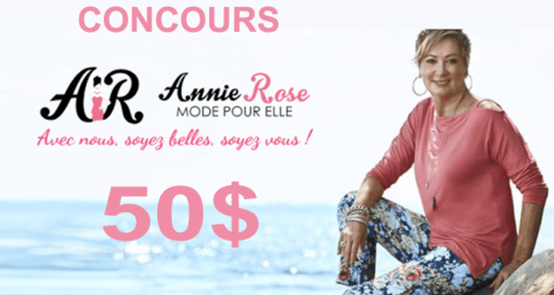 50$ à la Boutique AnnieRose