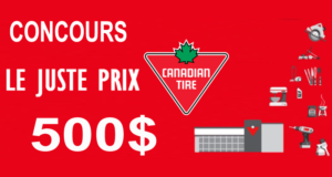 500$ en argent Canadian Tire