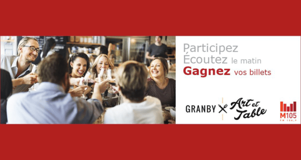 Billets pour le festival gourmand de la région Granby Art & Table