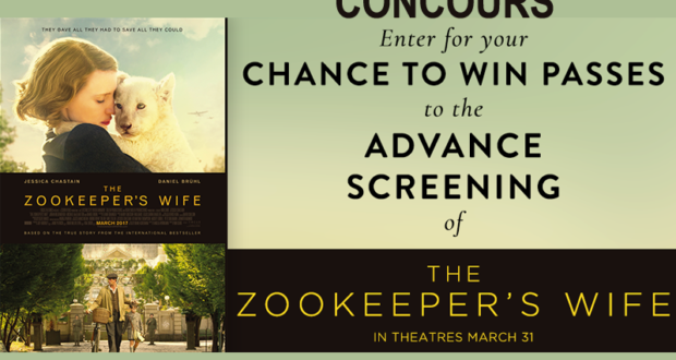 Billets pour le film The Zookeeper's Wife