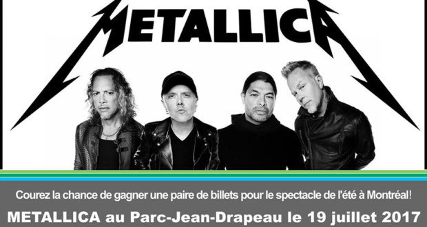 Billets pour le show de Metallica a Montréal