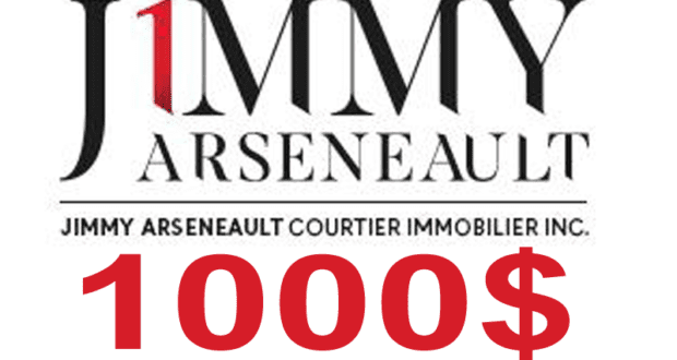 Bourse de 1000 $ offerte par Jimmy Arseneault