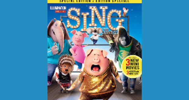 Combo Blu-ray + DVD du film Sing (Chantez)