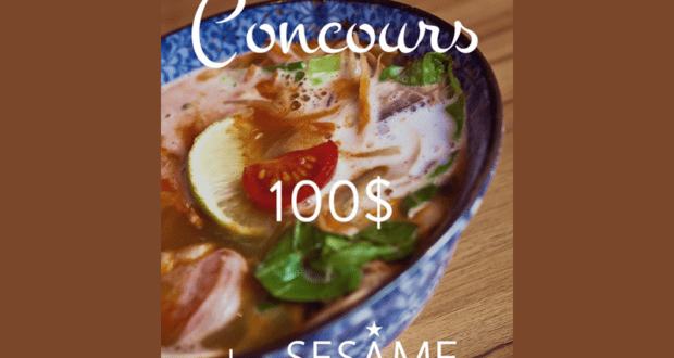 Concours gagnez 100$ chez Sésame