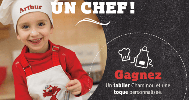 Concours gagnez Cinq ensembles de cuisinier Chaminou