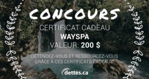 Concours gagnez un Certificat cadeau WaySpa de 200$