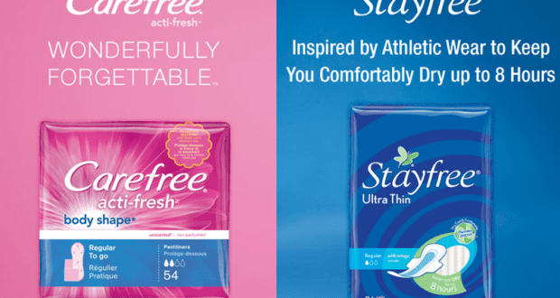 Coupon de 1,50$ sur un produit Stayfree ou Carefree