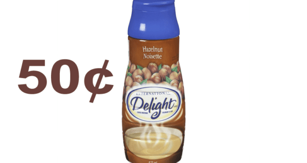 Crème à café International Delight à 50¢